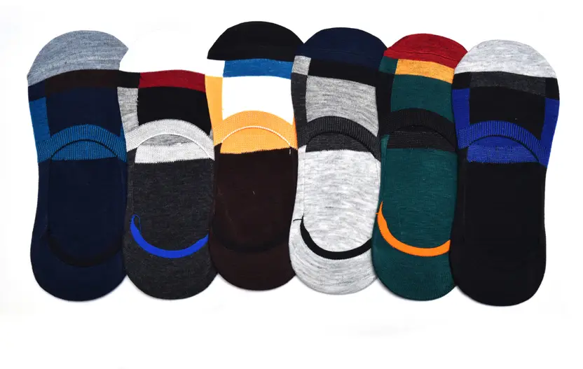 Garun Socks® Men’s Loafer Socks – Low-Cut Invisible Non-Slip Liner (Pack of 6, Multicolor)