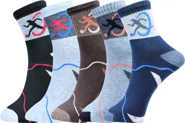 Men Printed Ankle Length  (Pack of 5)