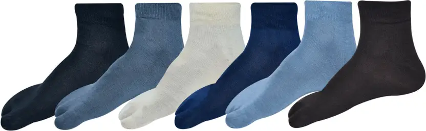 Women Solid Ankle Length  (Pack of 6)