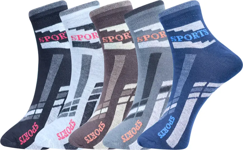 Men Printed Ankle Length  (Pack of 5)