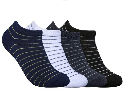 Men Striped Ankle Length  (Pack of 5)