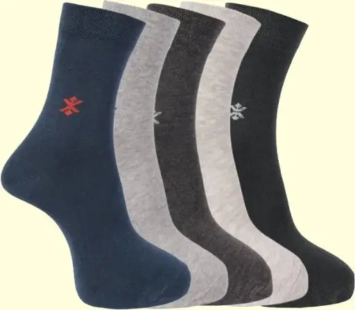 [PROD-00002] Garun Socks® Premium Cotton Solid Formal Socks for Men (Pack of 5)
