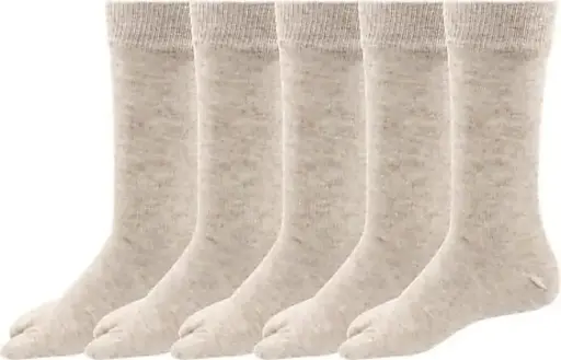 [PROD-00008] Garun Socks® Women’s Soft Cotton Calf-Length Socks – Beige Self-Design Pattern (Pack of 5)