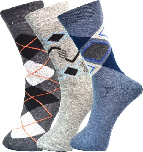 [PROD-00010] Men Printed Calf Length  (Pack of 3)